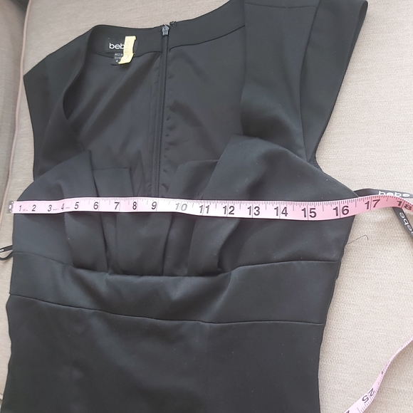 Bebe black sheath dress midi pencil cut - Picture 13 of 14